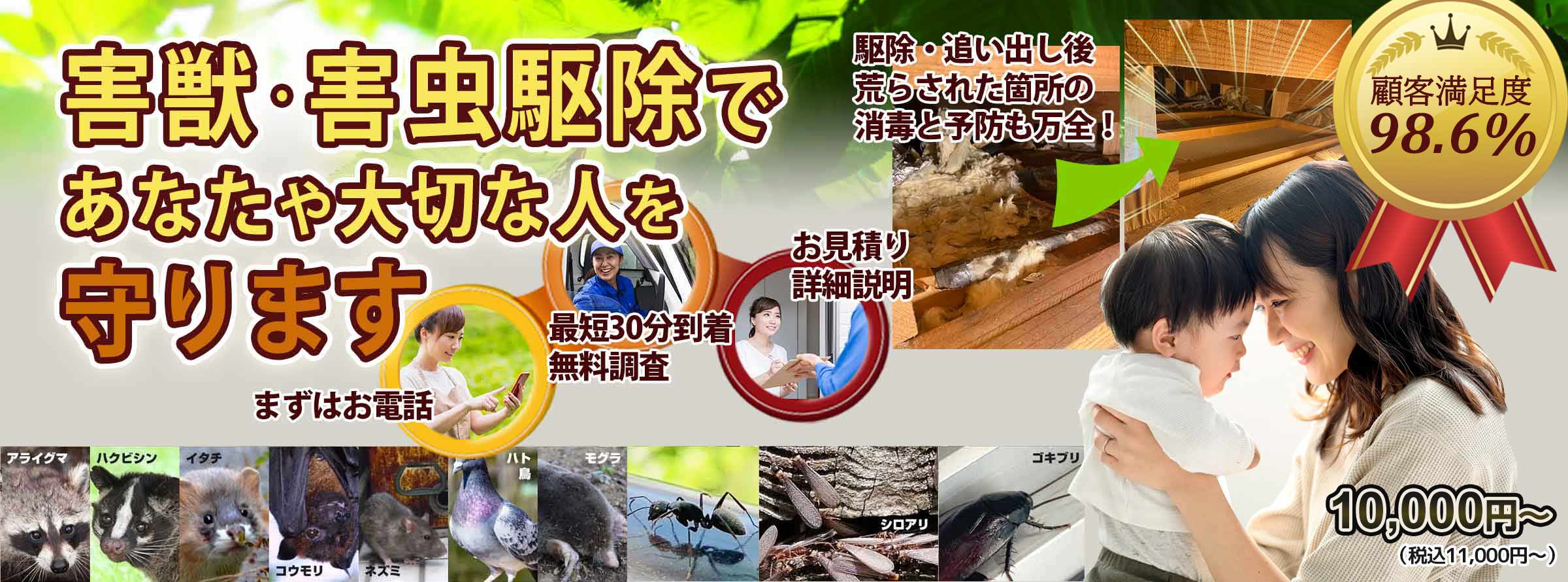 あなたの町の害獣のお悩み、お任せください！