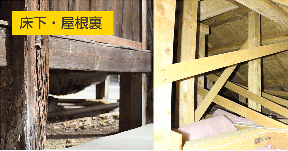床下・屋根裏